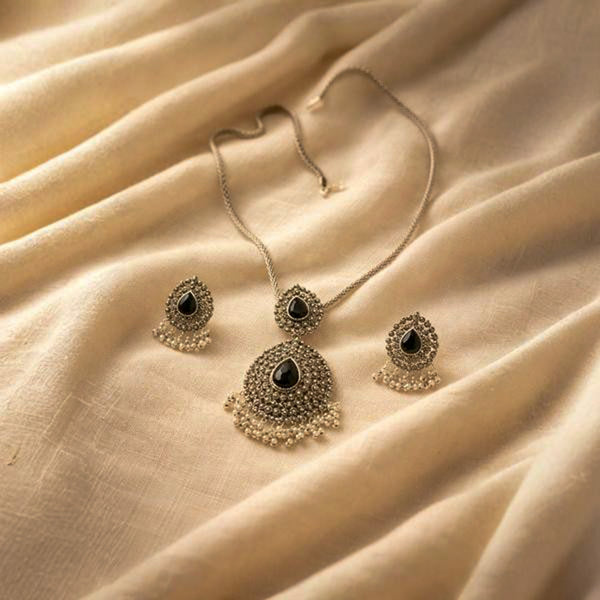 Silver Bloom Statement Necklace