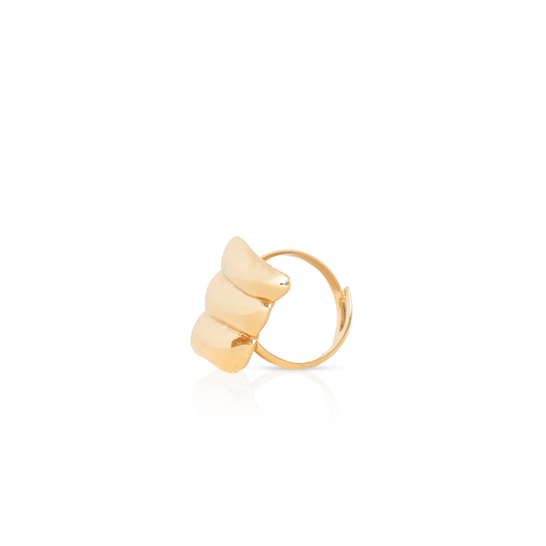 Sculpted Triple Wing Statement Ring