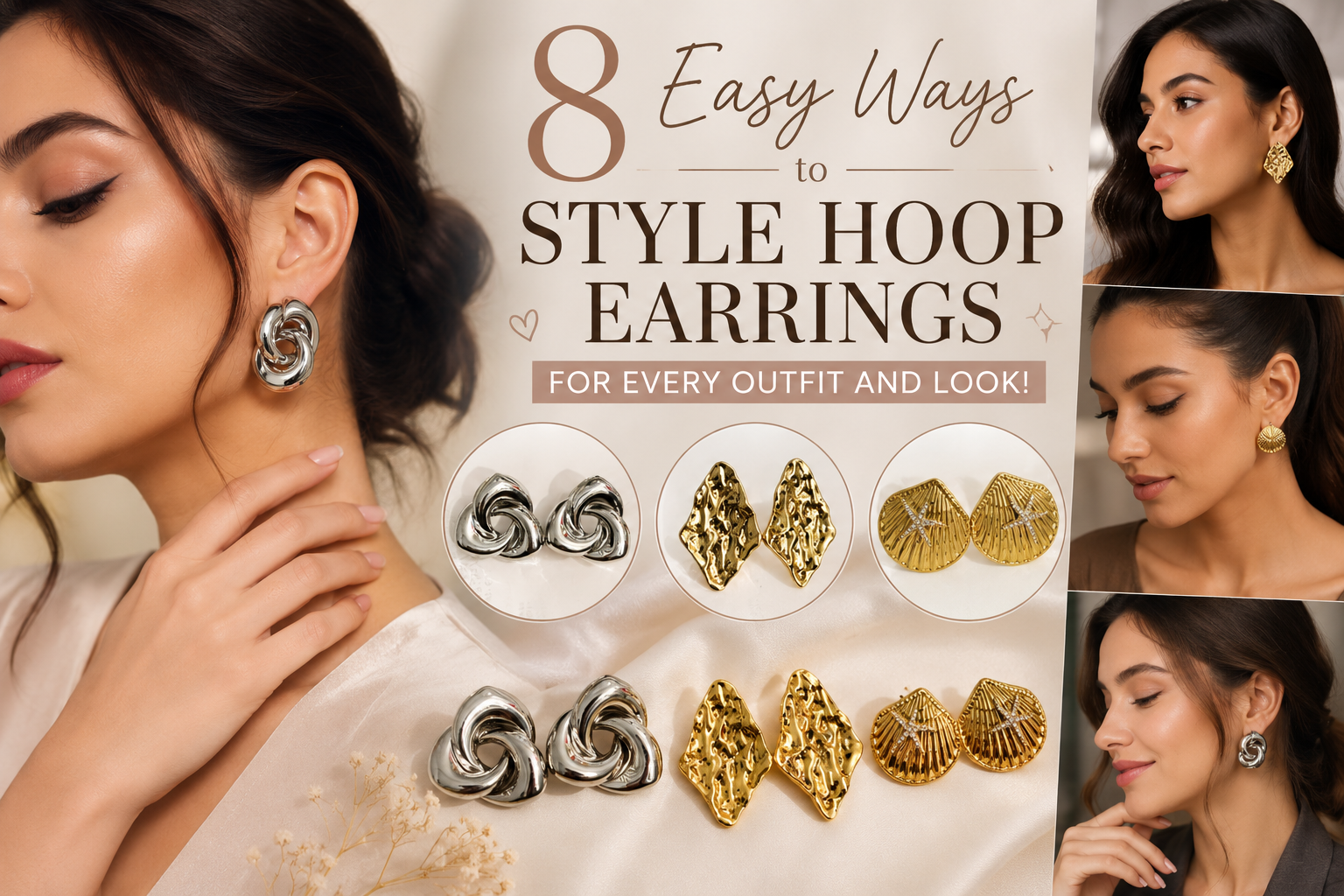 8 Easy Ways to Style Hoop Earrings for Every Outfit and Look!