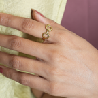 Linked Chain Gold Ring