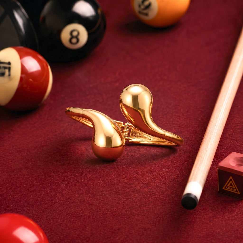 Golden Drop Orb Cuff Bracelet