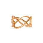 Interlocked Oval Knot Ring