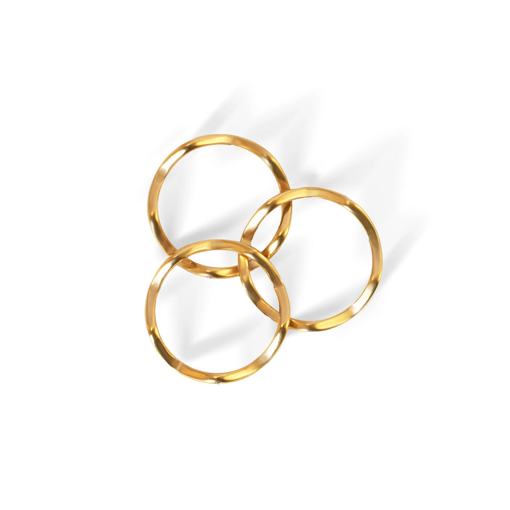 Triple Wave Layered Ring