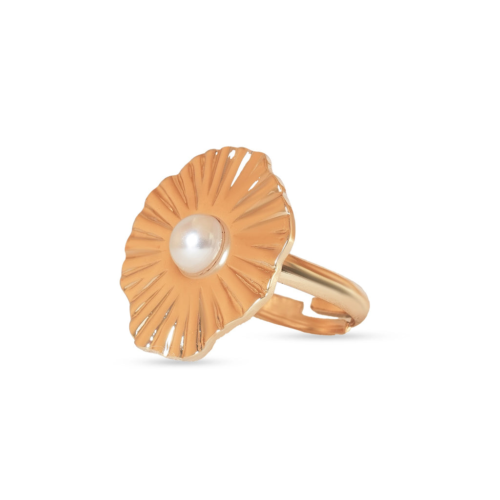 Pearl Sunburst Statement Ring