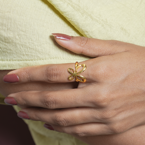 Butterfly Grace Adjustable Ring