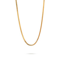 Flat Gold Chain Necklace