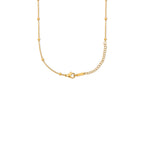 Delicate Golden Bead Drop Necklace