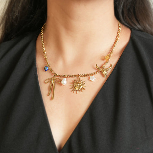 Celestial Story Charm Necklace