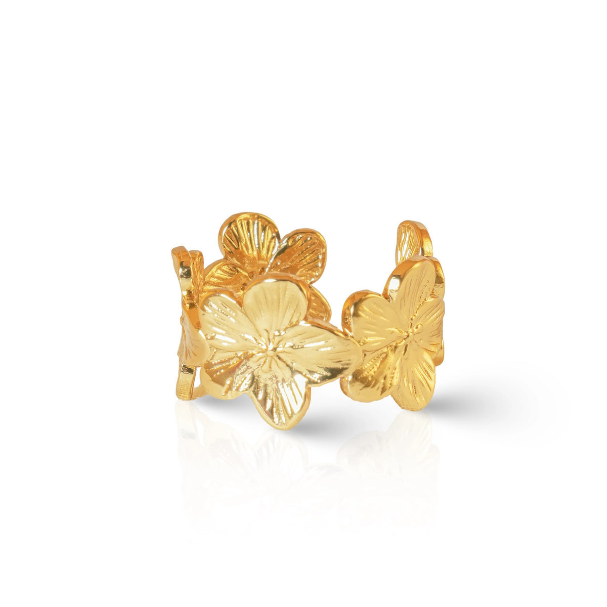 Wildflower Bloom ring for women with delicate floral details
