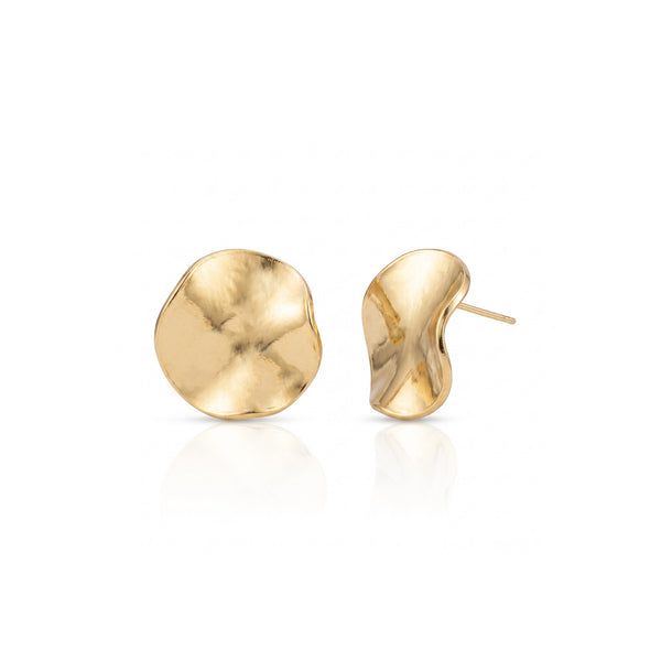 Molten Pebble Stud Earrings