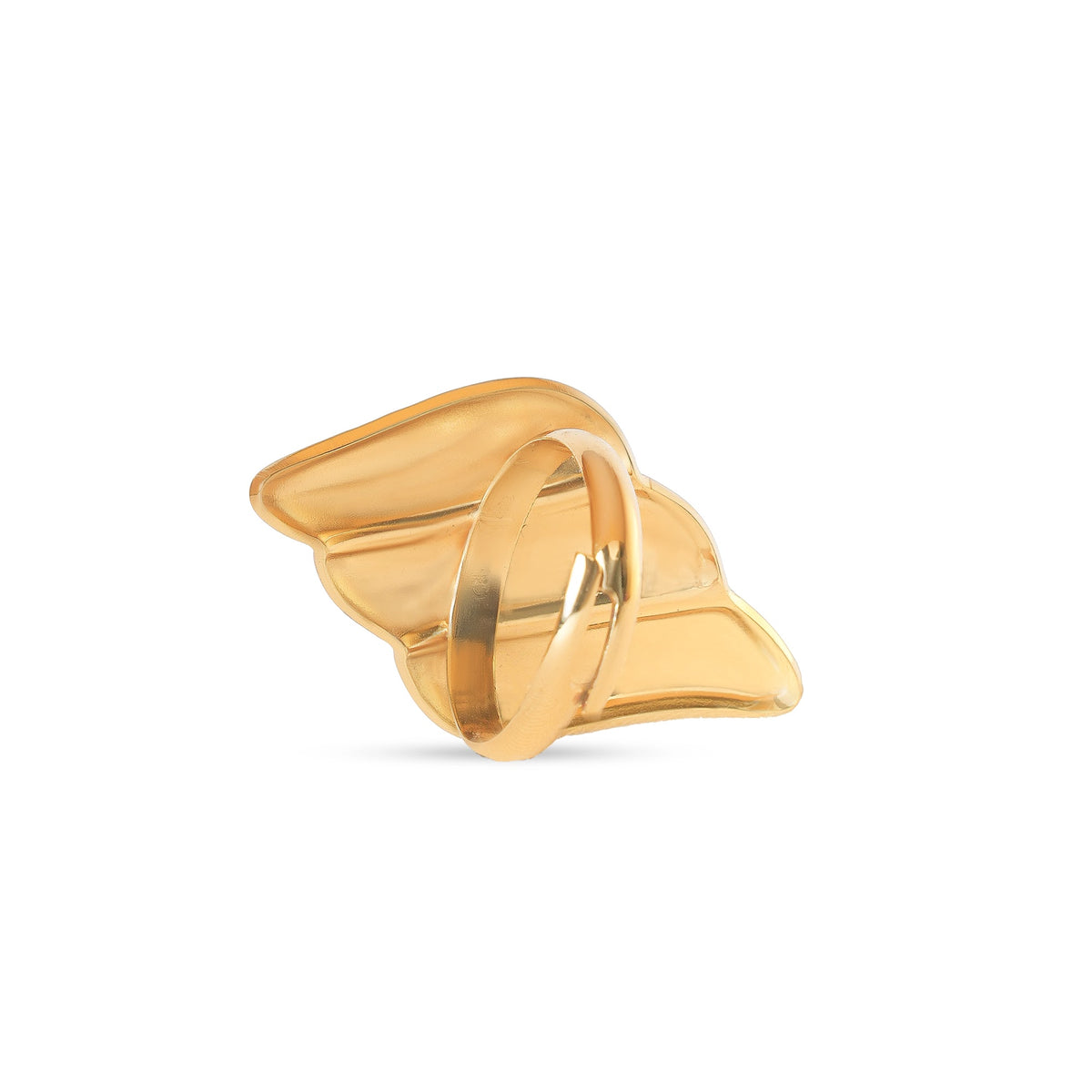 Sculpted Triple Wing Statement Ring