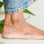 Blue Eye Layered Chain Anklet