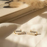 Crystal Bar Hoop Earrings