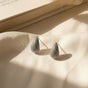 Golden Dewdrop Crystal Stud Earrings