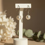 Long Pearl Drop Stud Earrings