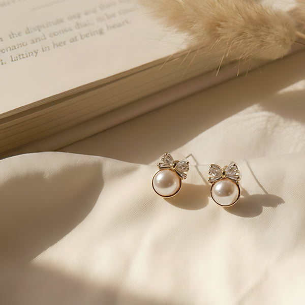 Pearl Glow Stud Earrings Set
