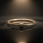 Gold-plated kada bracelet for women