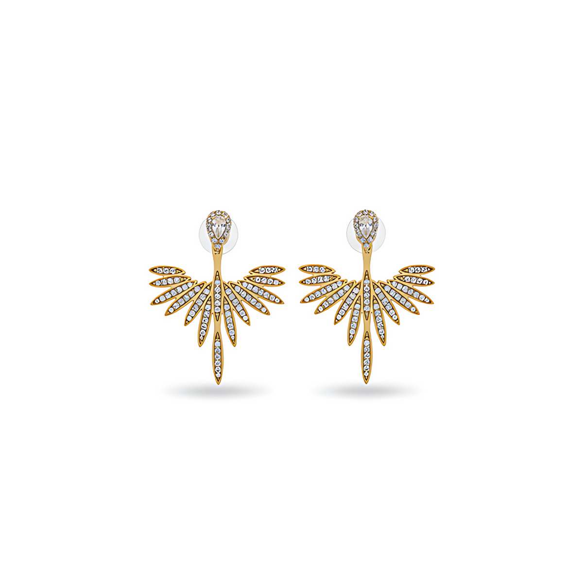 Silver Starburst Statement Earrings