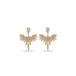 Silver Starburst Statement Earrings