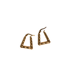 Golden Twist Cascade Hoop Earrings