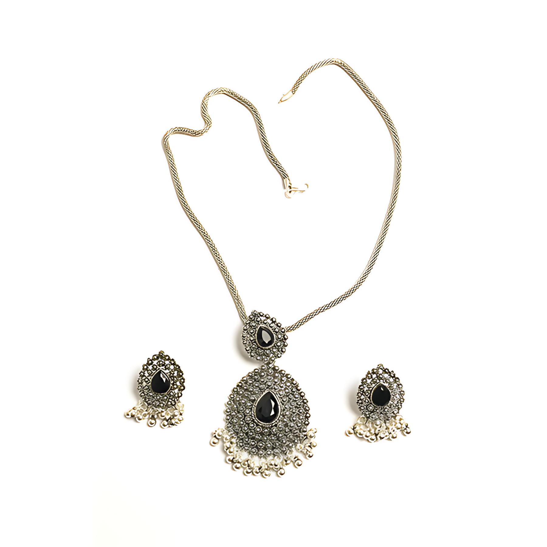 Silver Bloom Statement Necklace