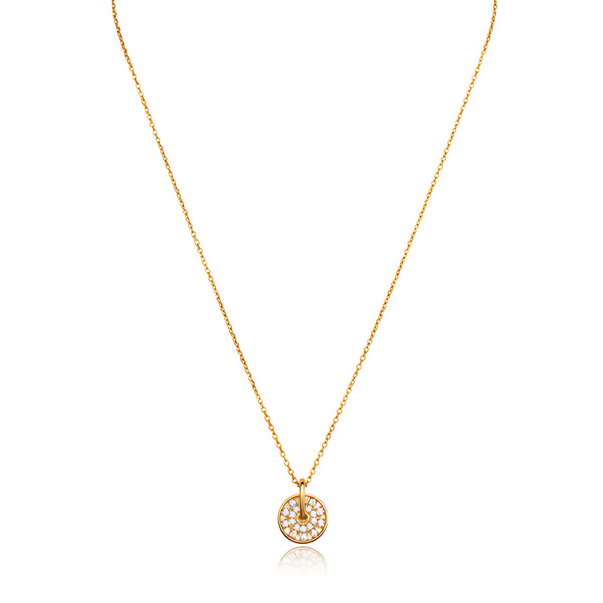 Radiant Halo Crystal Pendant Necklace