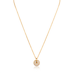 Radiant Halo Crystal Pendant Necklace