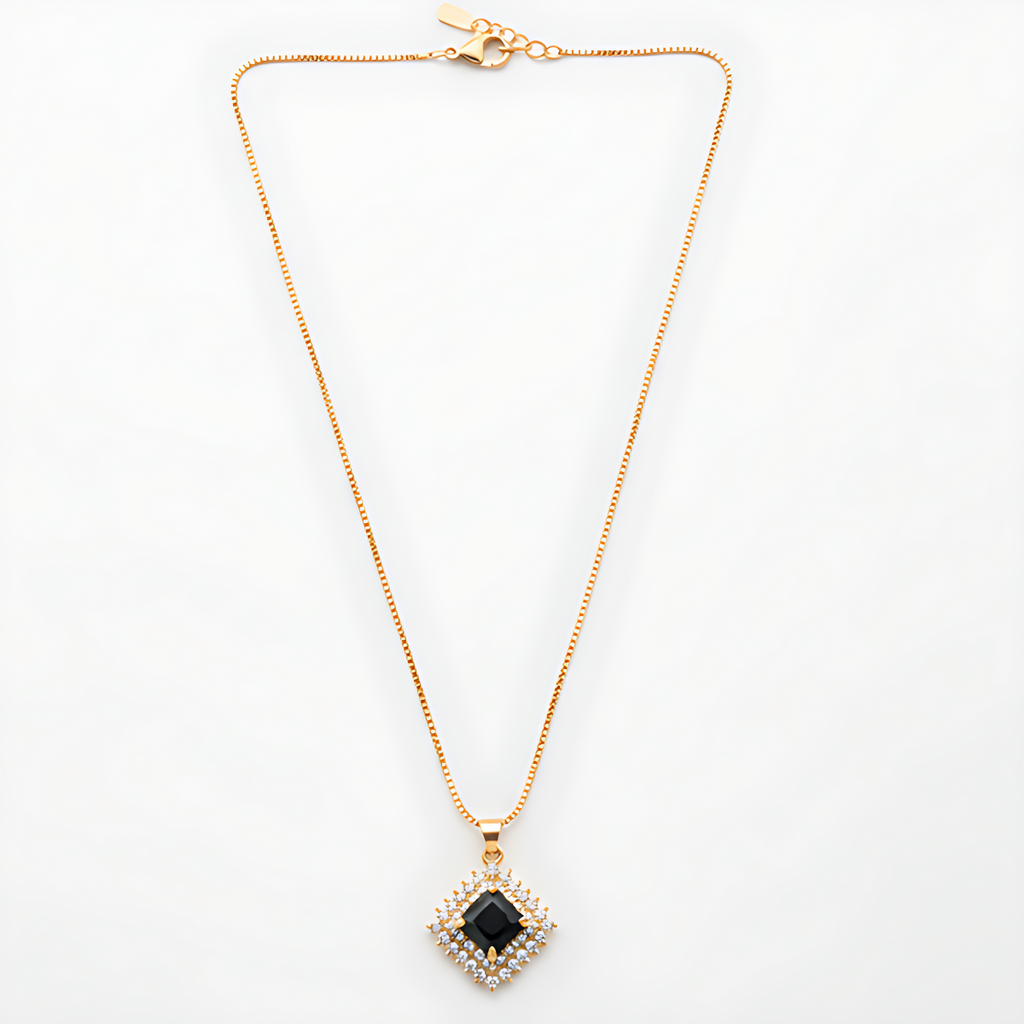 Midnight Prism Charm Necklace