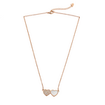 Textured Gold Circle Pendant Necklace