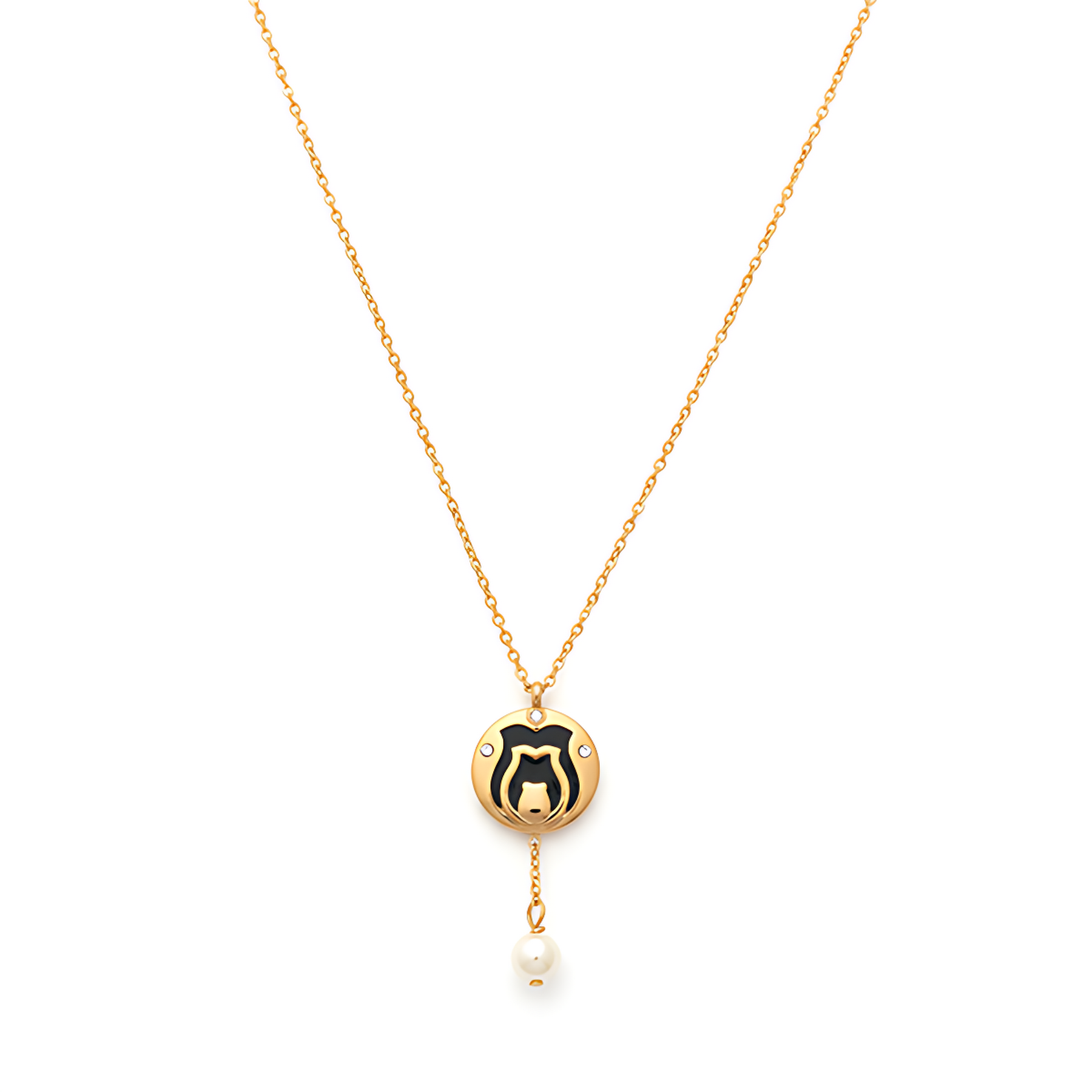 Celestial Pearl Drop Pendant Necklace
