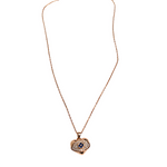Celestial Evil Eye Heart Pendant Necklace