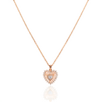 Blush Halo Gold Pendant Necklace
