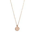 Radiant Gold Spiral Pendant Necklace
