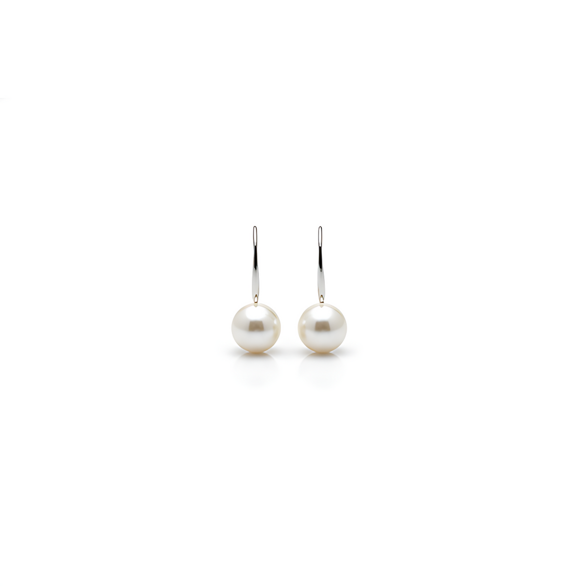 Long Pearl Drop Stud Earrings
