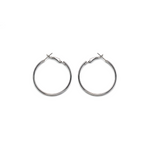 Classic Silver Hoop Earrings