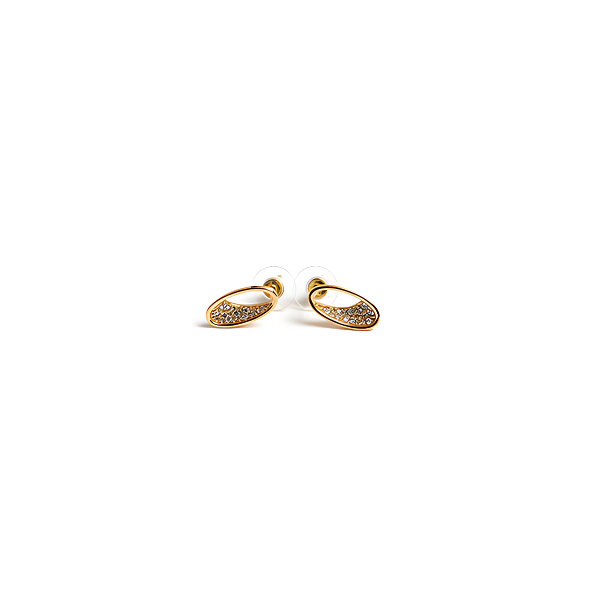 Luxe Gold Textured Hoop Earrings