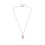 Blush Pink Teardrop Pendant Necklace