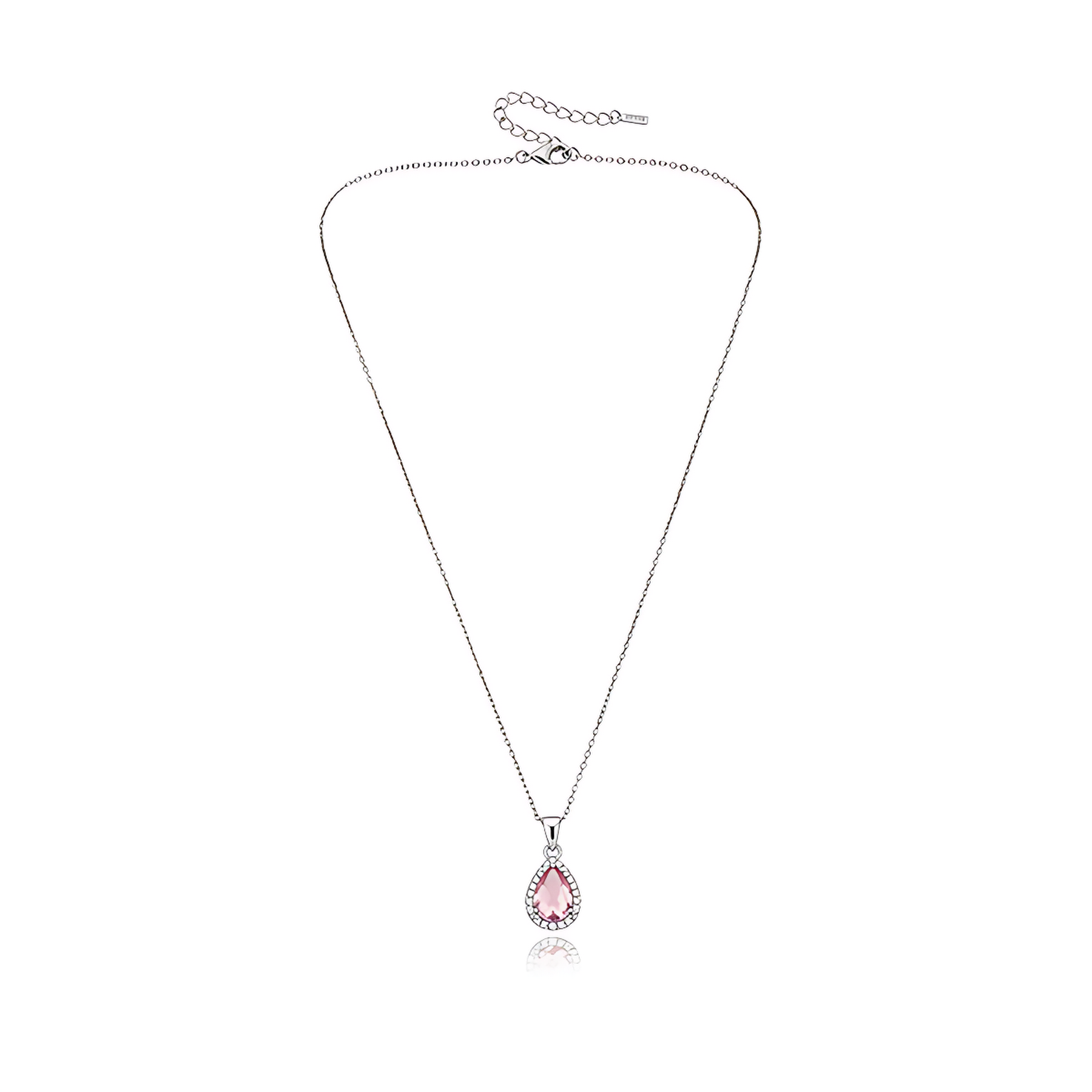 Blush Pink Teardrop Pendant Necklace