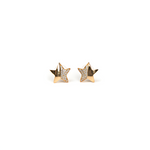 Golden Starburst Stud Earrings