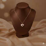 Celestial Evil Eye Heart Pendant Necklace