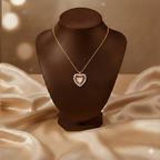 Blush Halo Gold Pendant Necklace