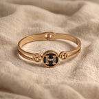 Rose gold open cuff bracelet for women