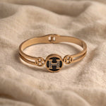 Rose gold open cuff bracelet for women