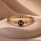 Rose gold open cuff bracelet for women