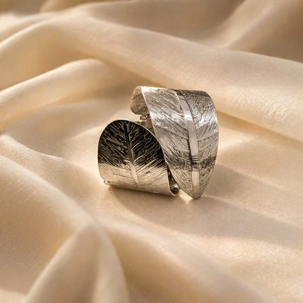 Wide statement cuff bracelet