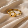 plain gold hinged bangle bracelet for women