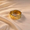 Gold Wavy Kada Bracelet for Women