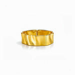 Gold Wavy Kada Bracelet for Women