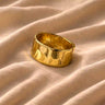 Wide Gold Statement Cuff Bracelet