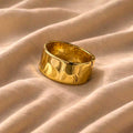 Wide Gold Statement Cuff Bracelet
